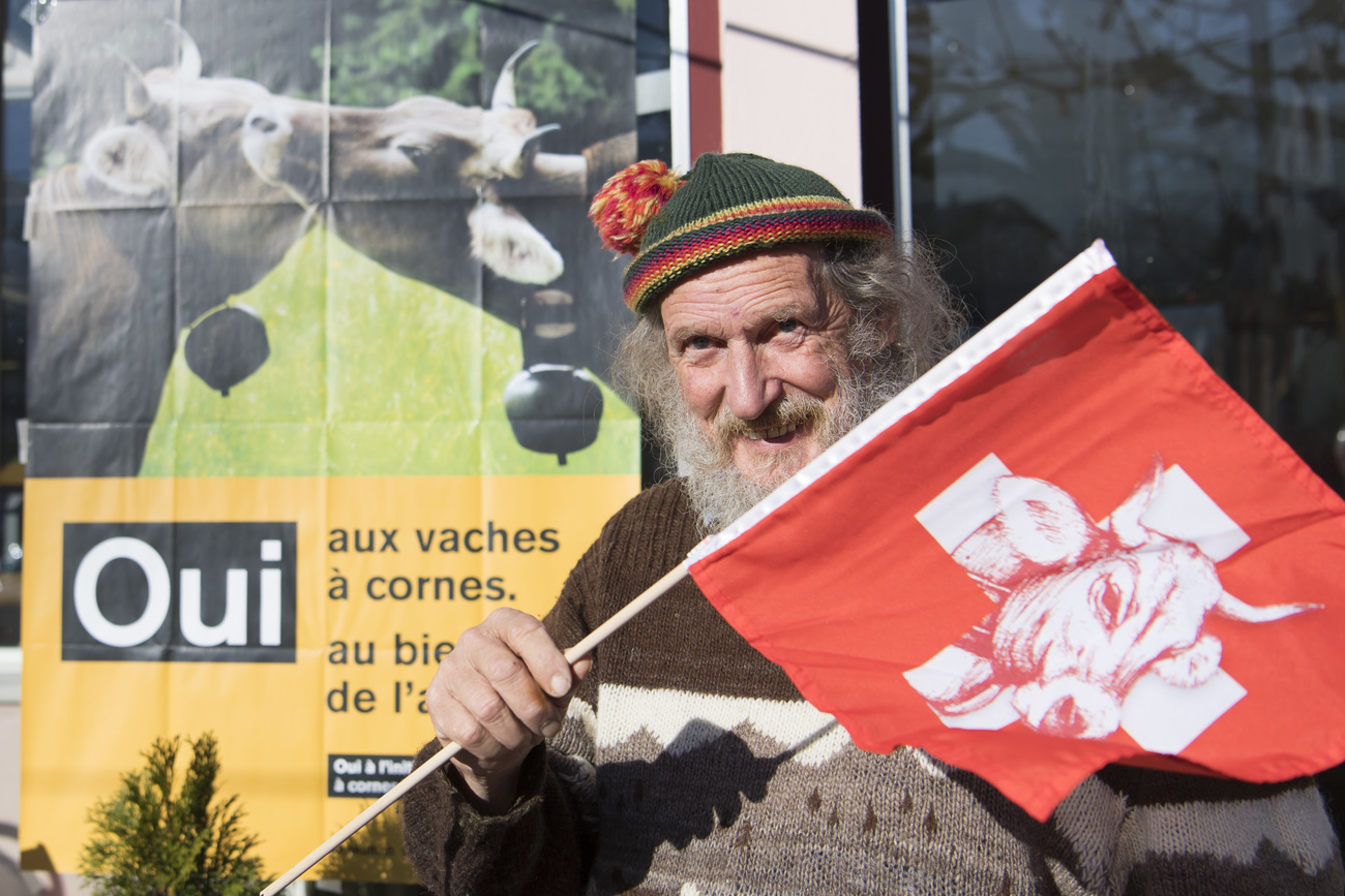 Автор инициативы «В защиту коровьих рогов» Армин Капауль (Armin Capaul) ничего ни от кого не скрывал и пожертвовал своей идее даже собственную пенсию: такая открытая и честная манера делать политику многим в Швейцарии пришлась по душе.