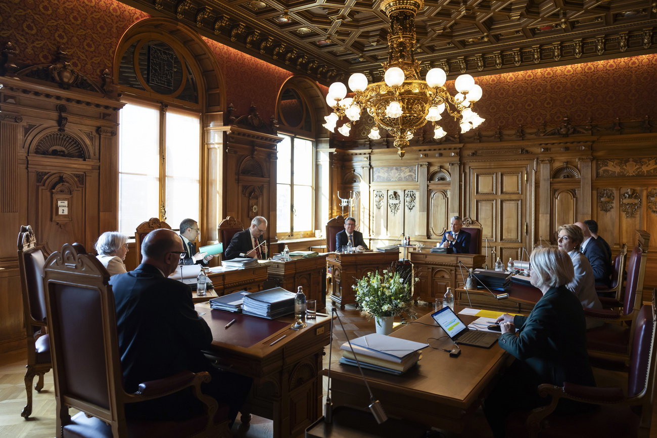 Bundesratssitzung im Bundesratszimmer