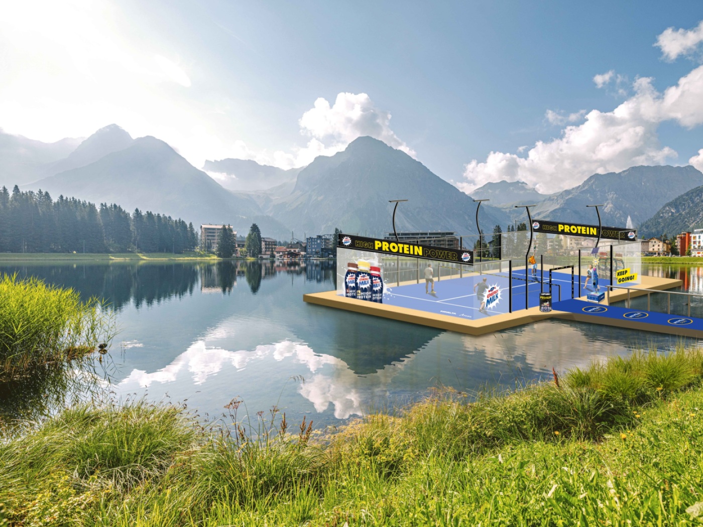 Arosa GR gets Switzerland's first padel court on the water