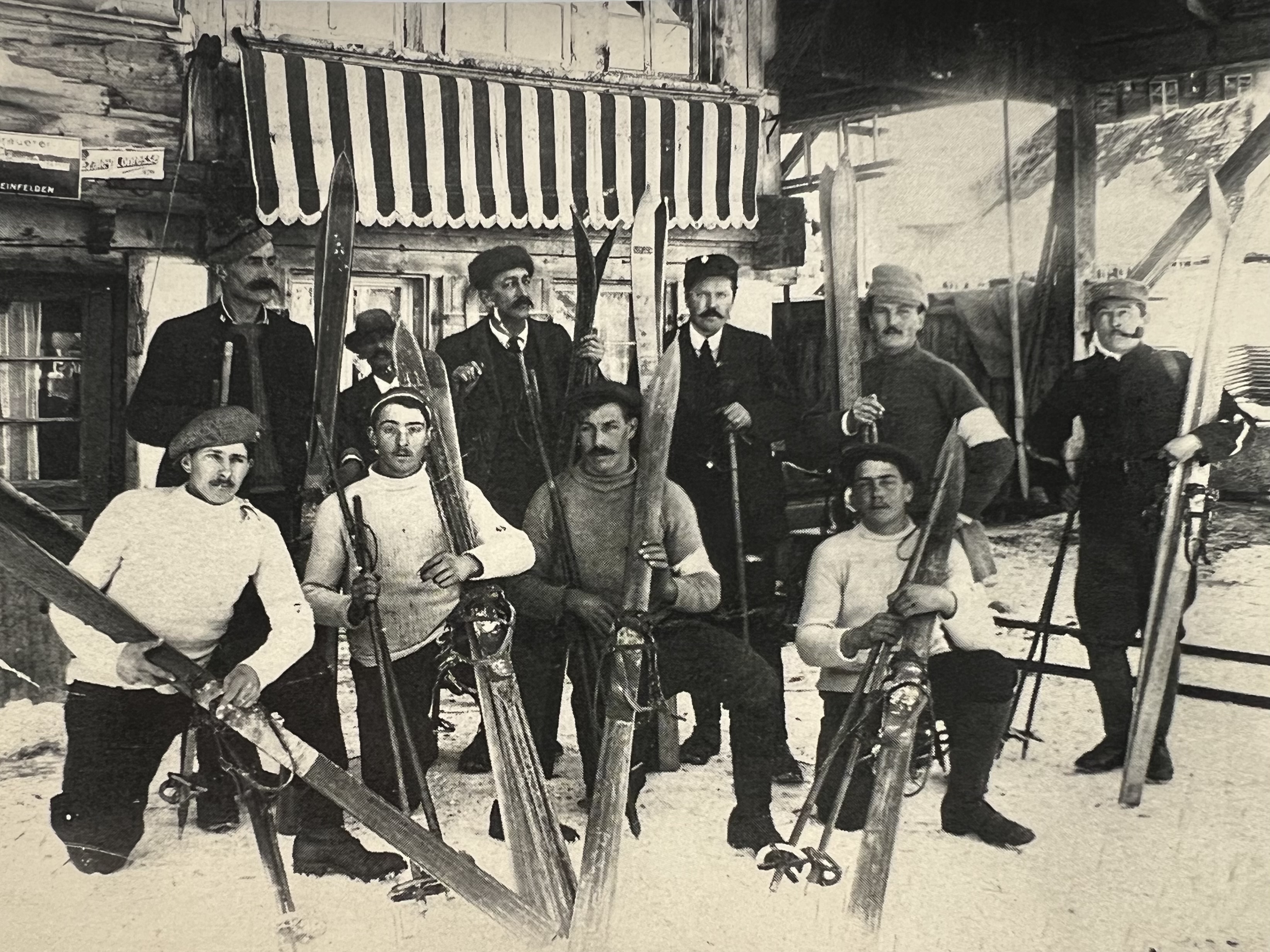 Ski race Dieblerets-Gsteig, 1920.