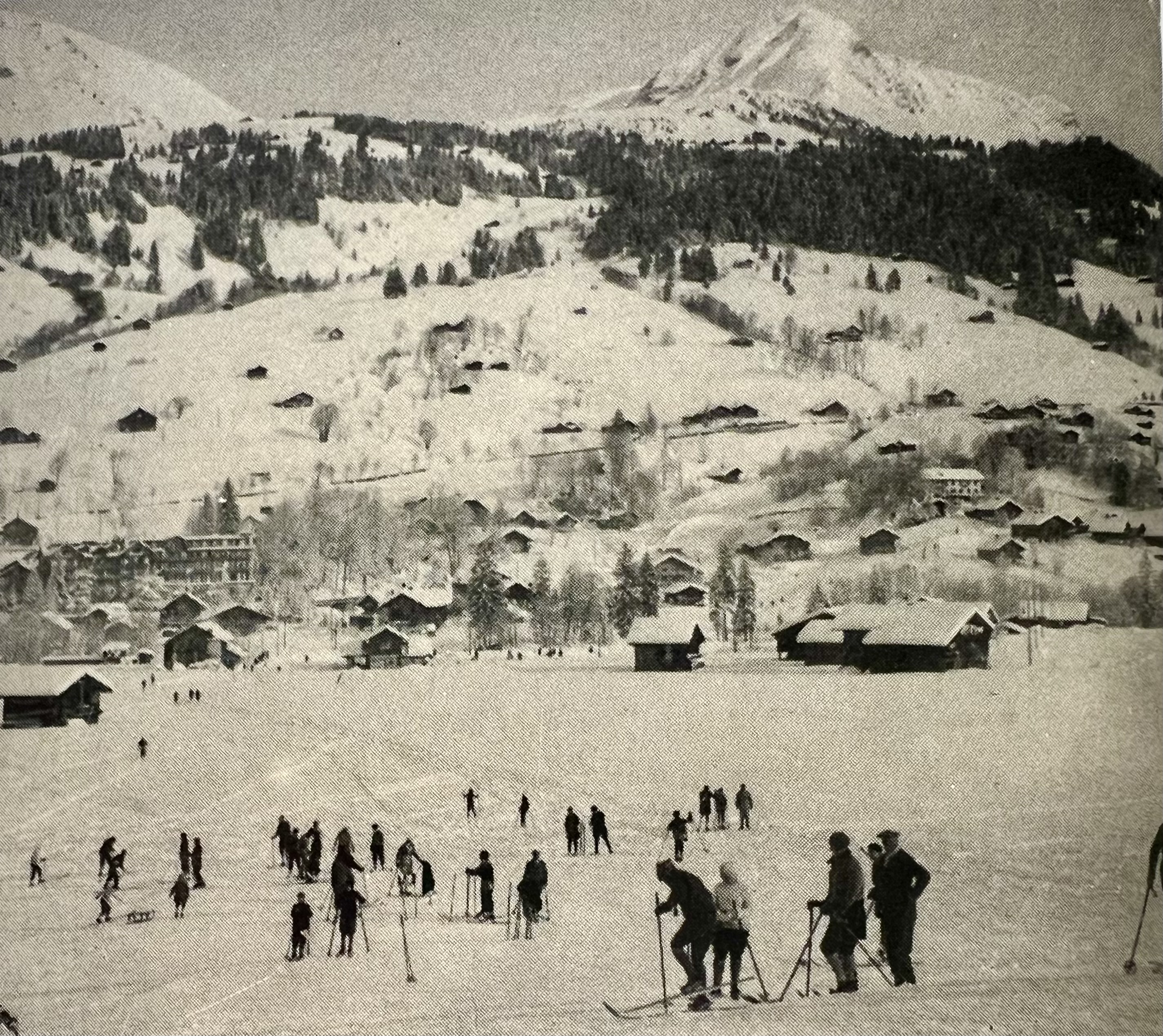 Skiing in Les Diablerets, 1931.