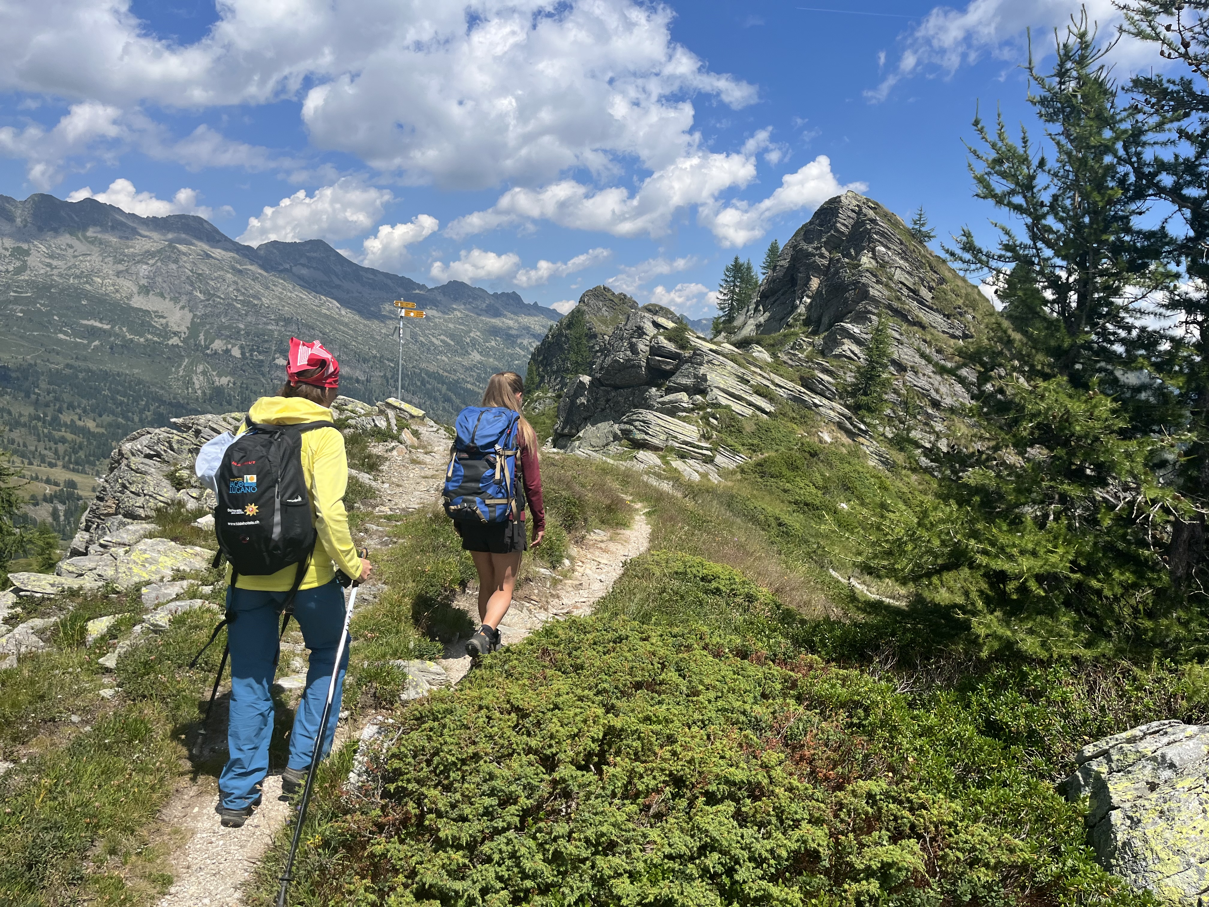 persone che camminano su un sentiero