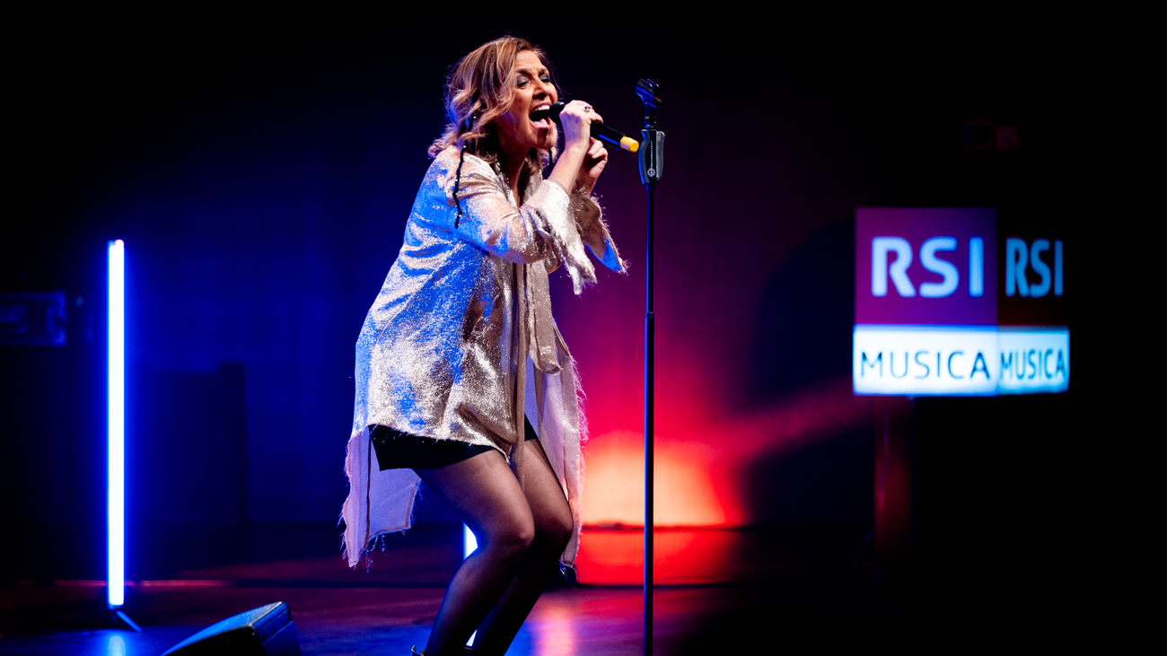 Irene Grandi allo Showcase RSI, nel marzo 2025.