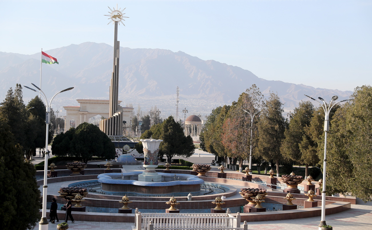 The Arbob Cultural Centre in Khujand, Tajikistan's second largest city. Photo from March 2025.