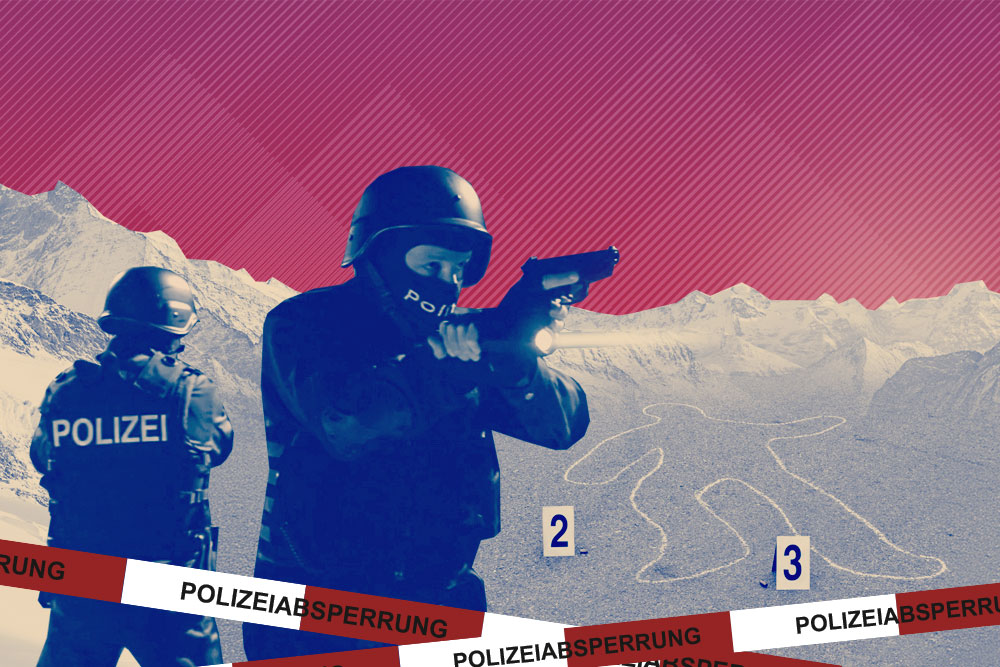 Photo of police with guns