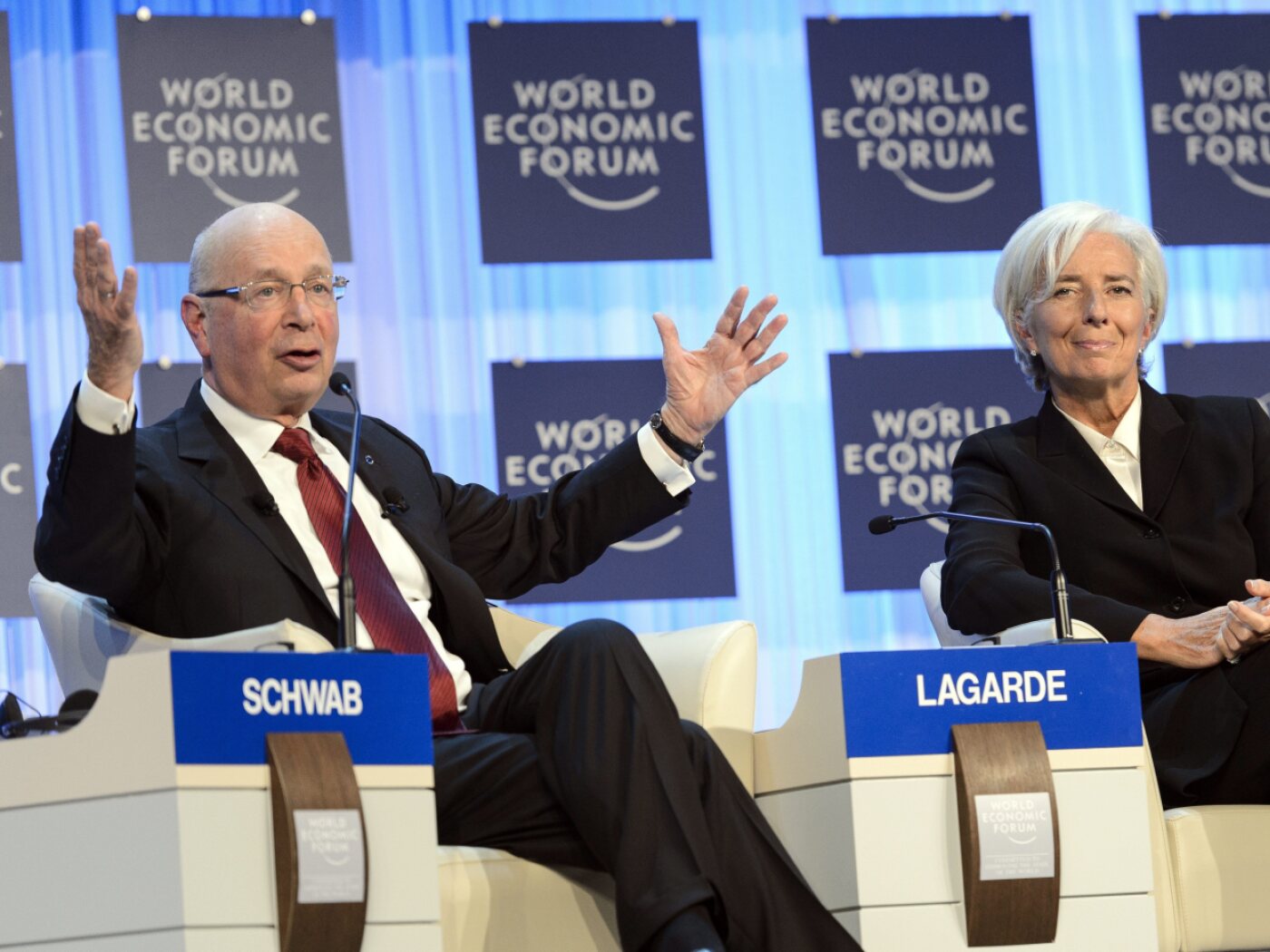 WEF: Schwab, 'I talked to Lagarde about chairmanship'
