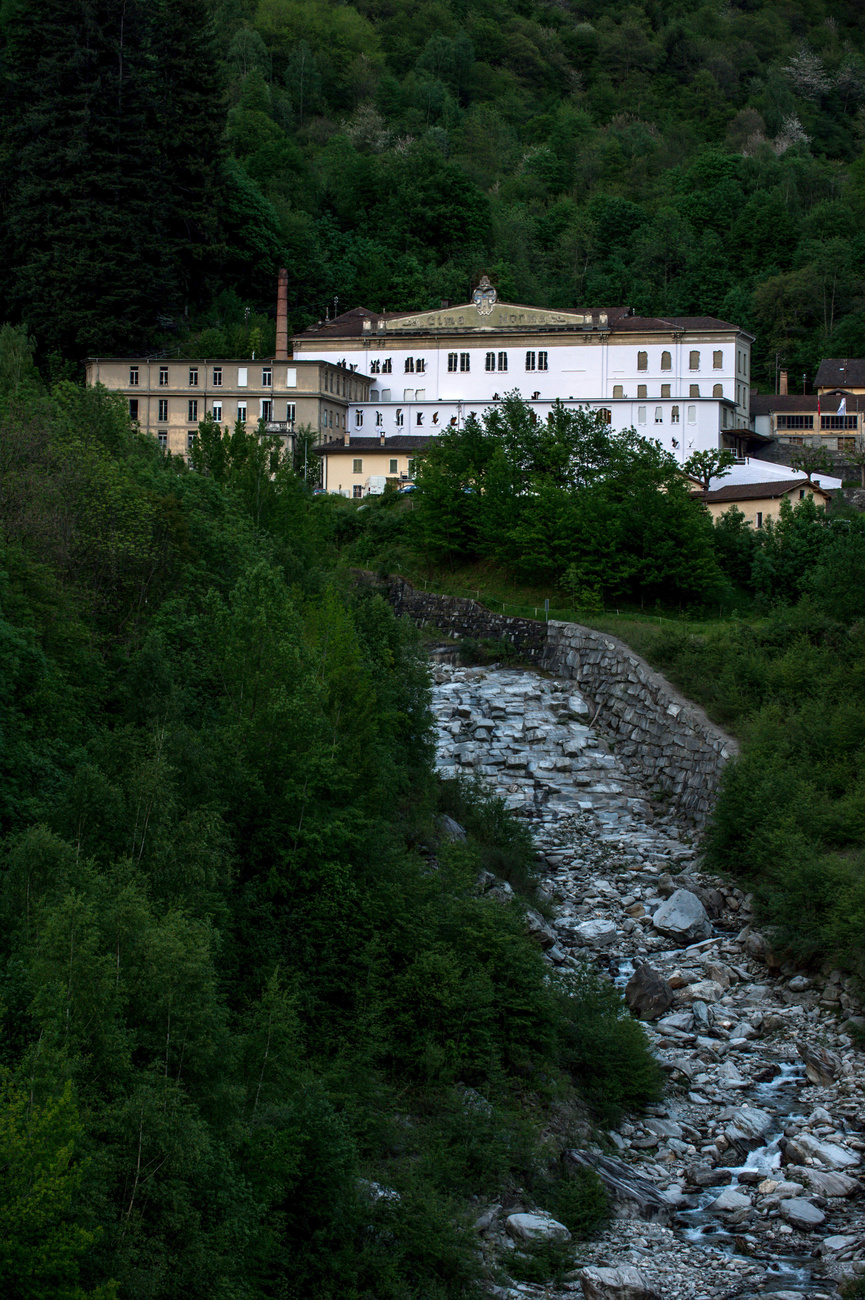 L'edificio che ospitava la fabbrica di cioccolato Cima Norma.