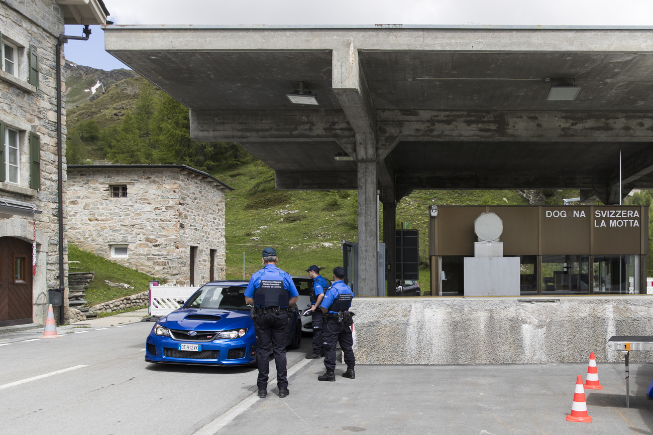 Il valico doganale di La Motta in Valposchiavo.