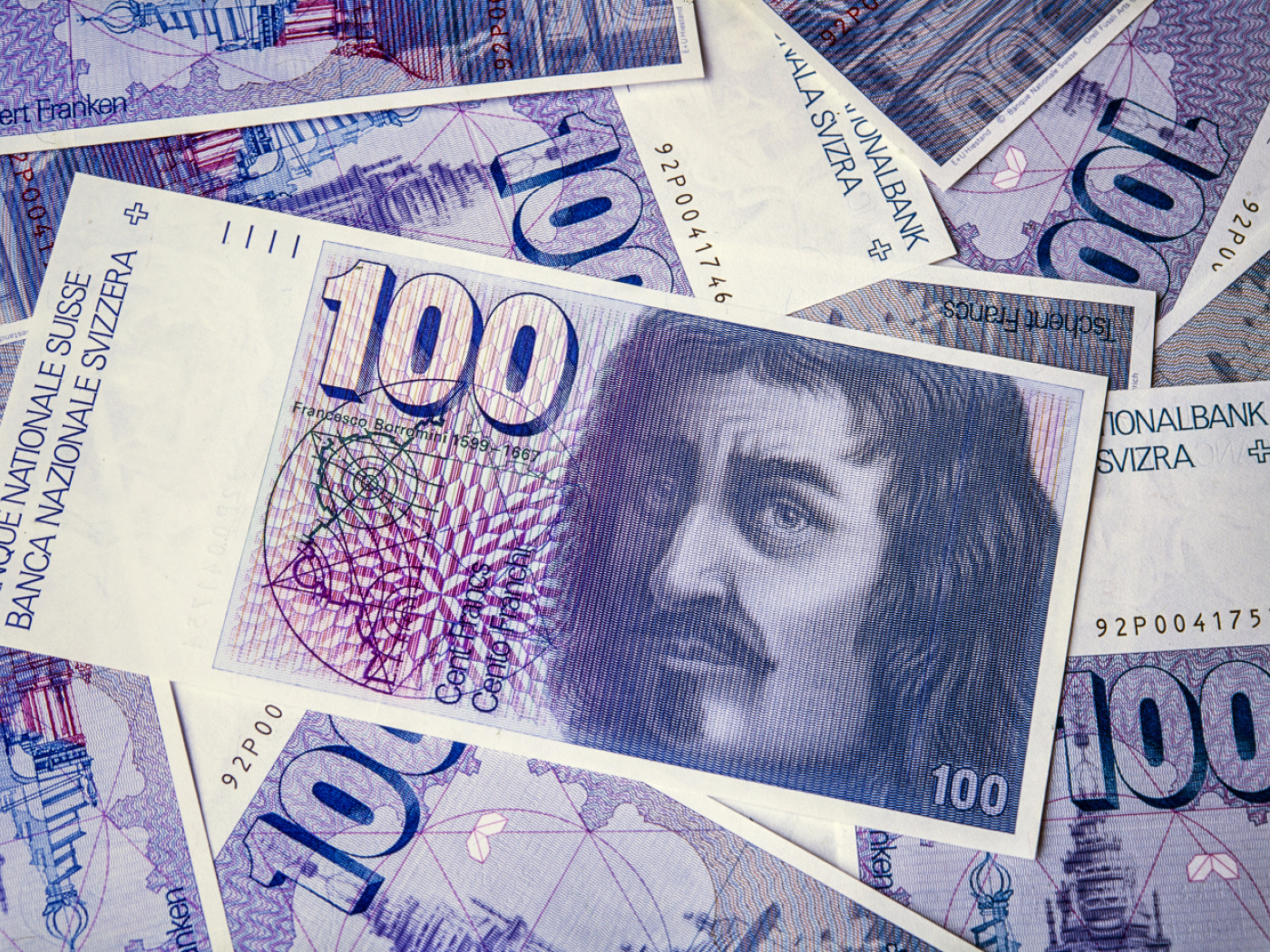 banconote da 100 franchi della sesta serie