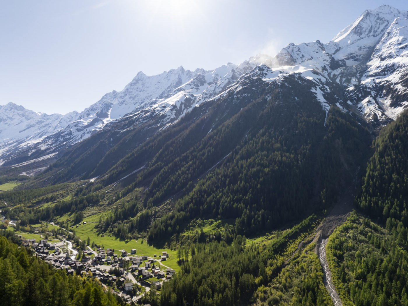 The Valais village of Blatten completely evacuated