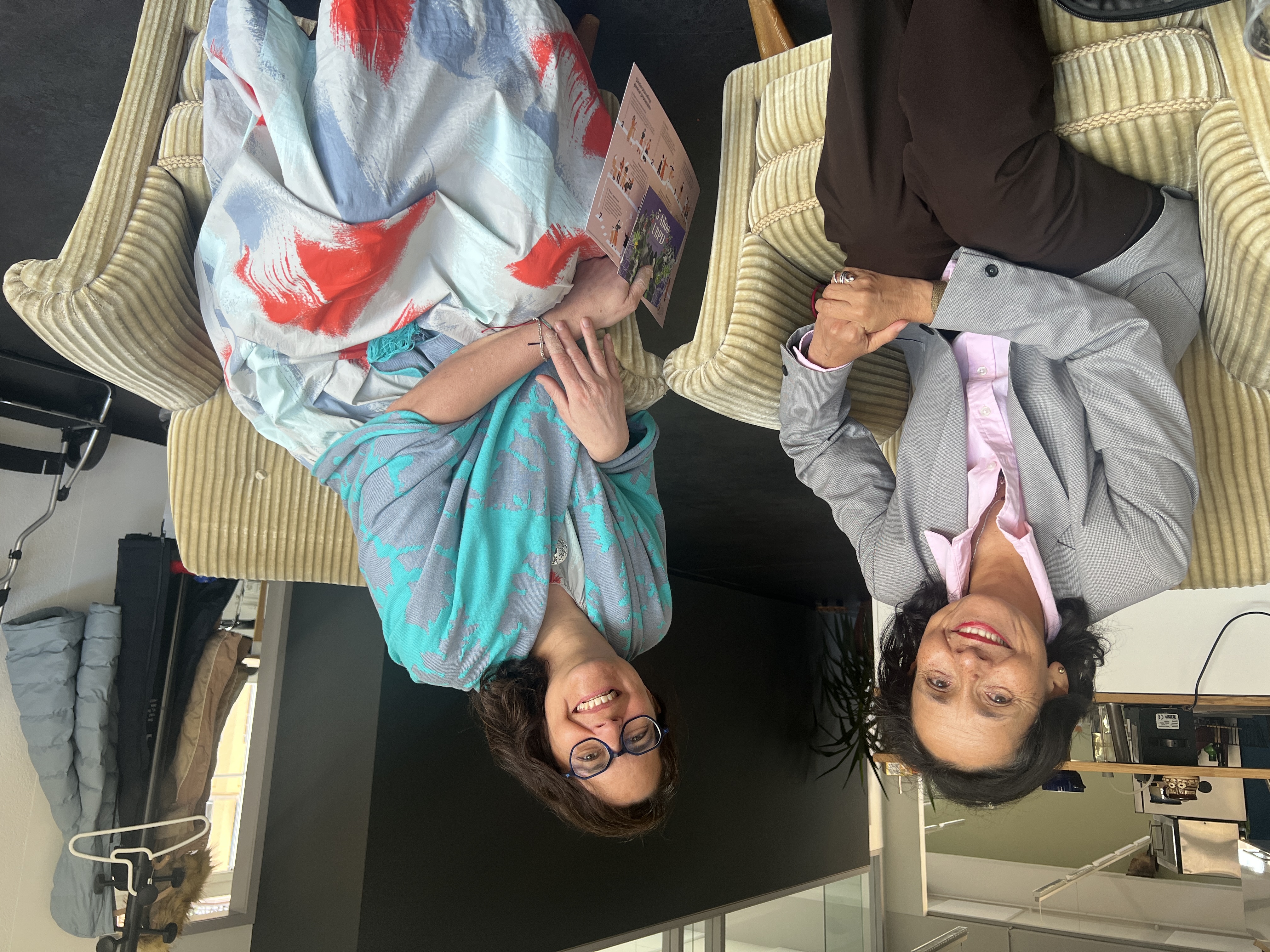 Luz Marina Monzón (left) and Deborah Schibler in Bern.