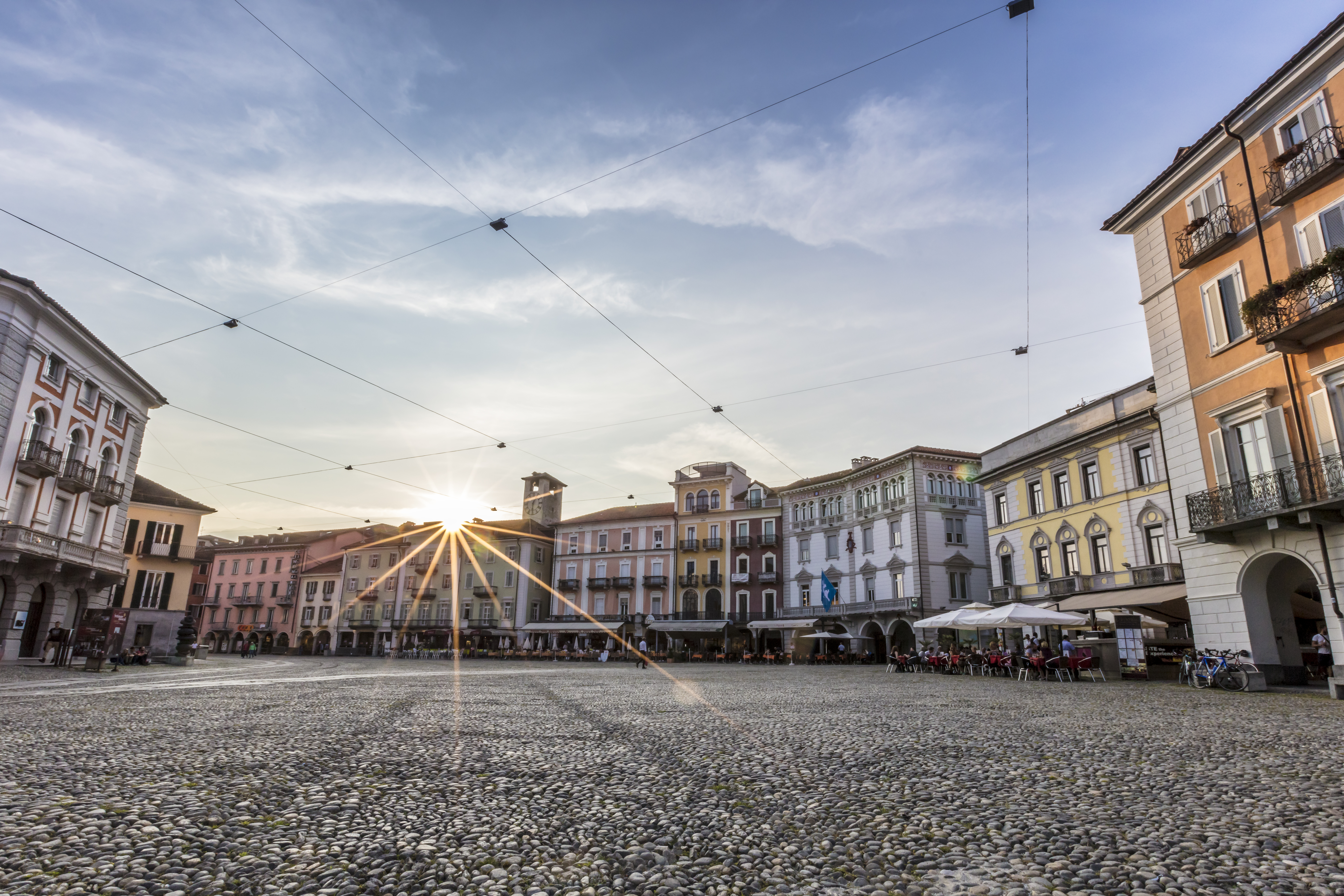 Piazza Grande a Locarno.