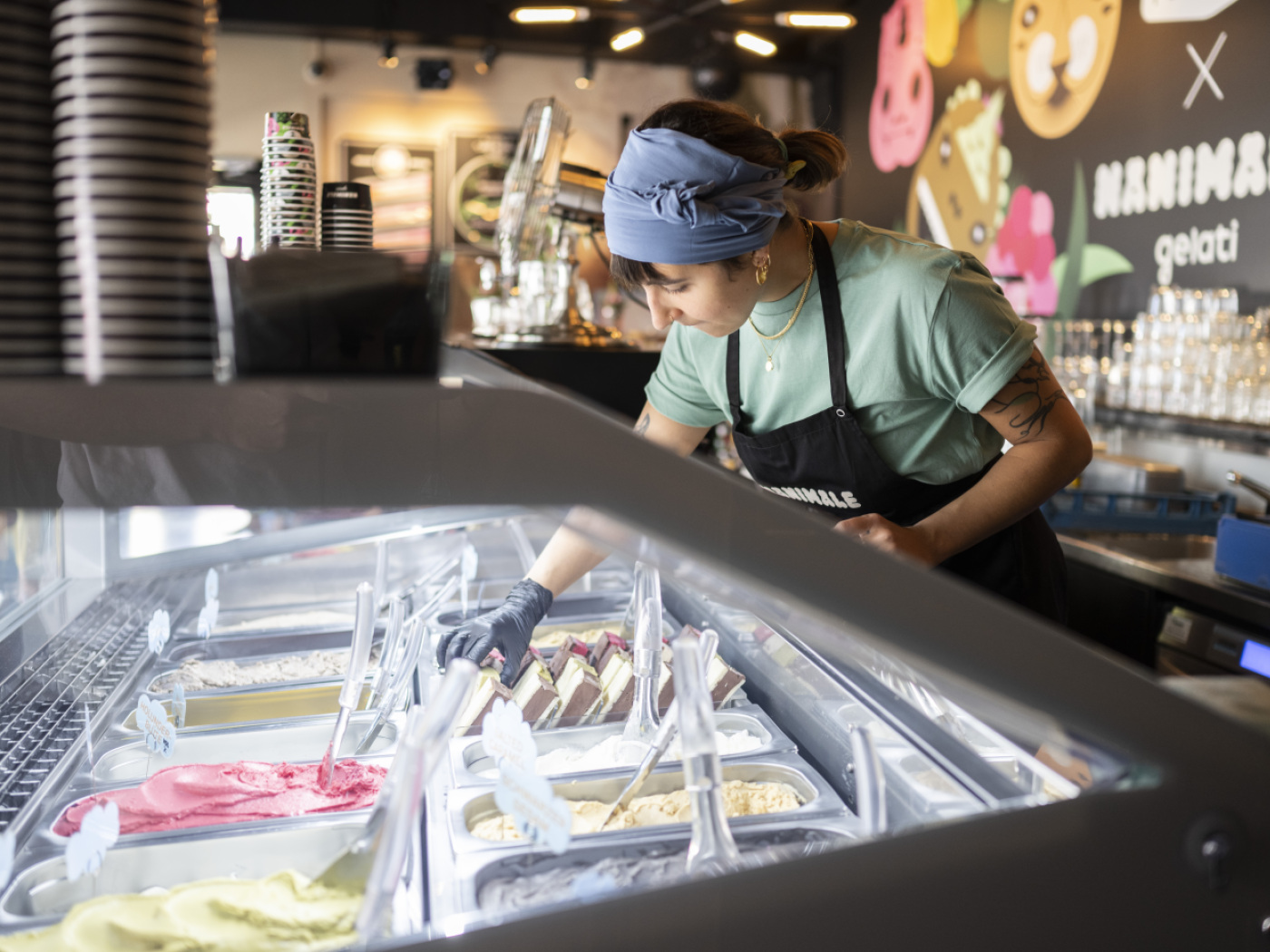 lavoro, gelateria