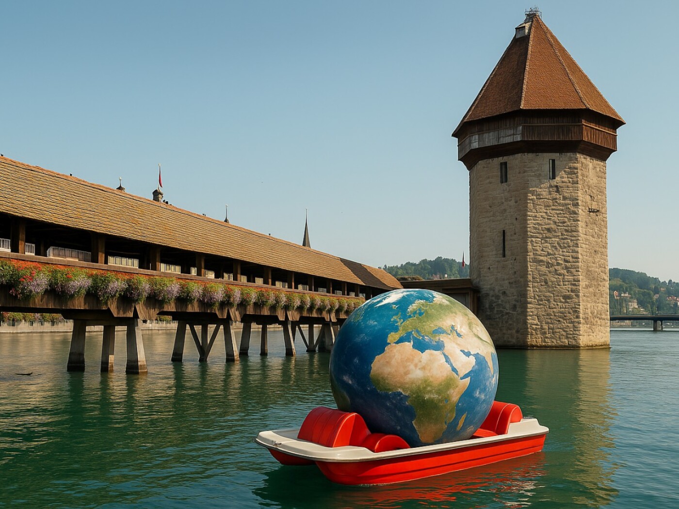 il ponte di legno di lucerna