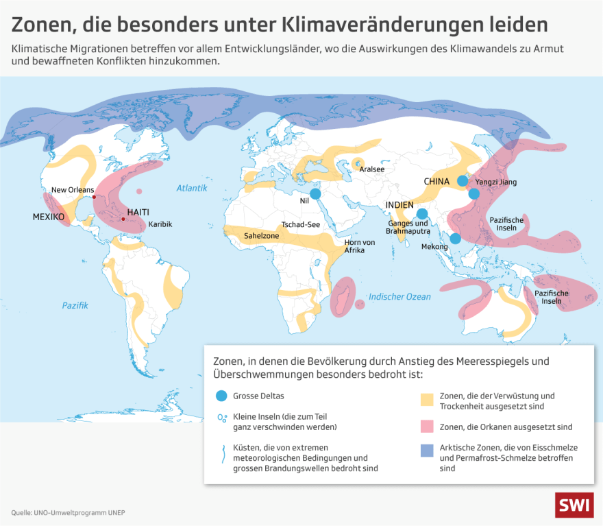 Grafik Zonen Klimawandel
