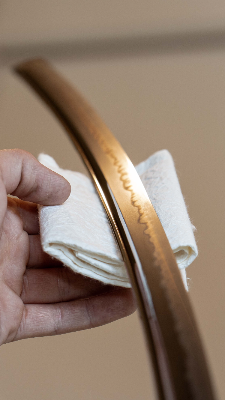 Ein Katana-Schwert, Nahaufnahme