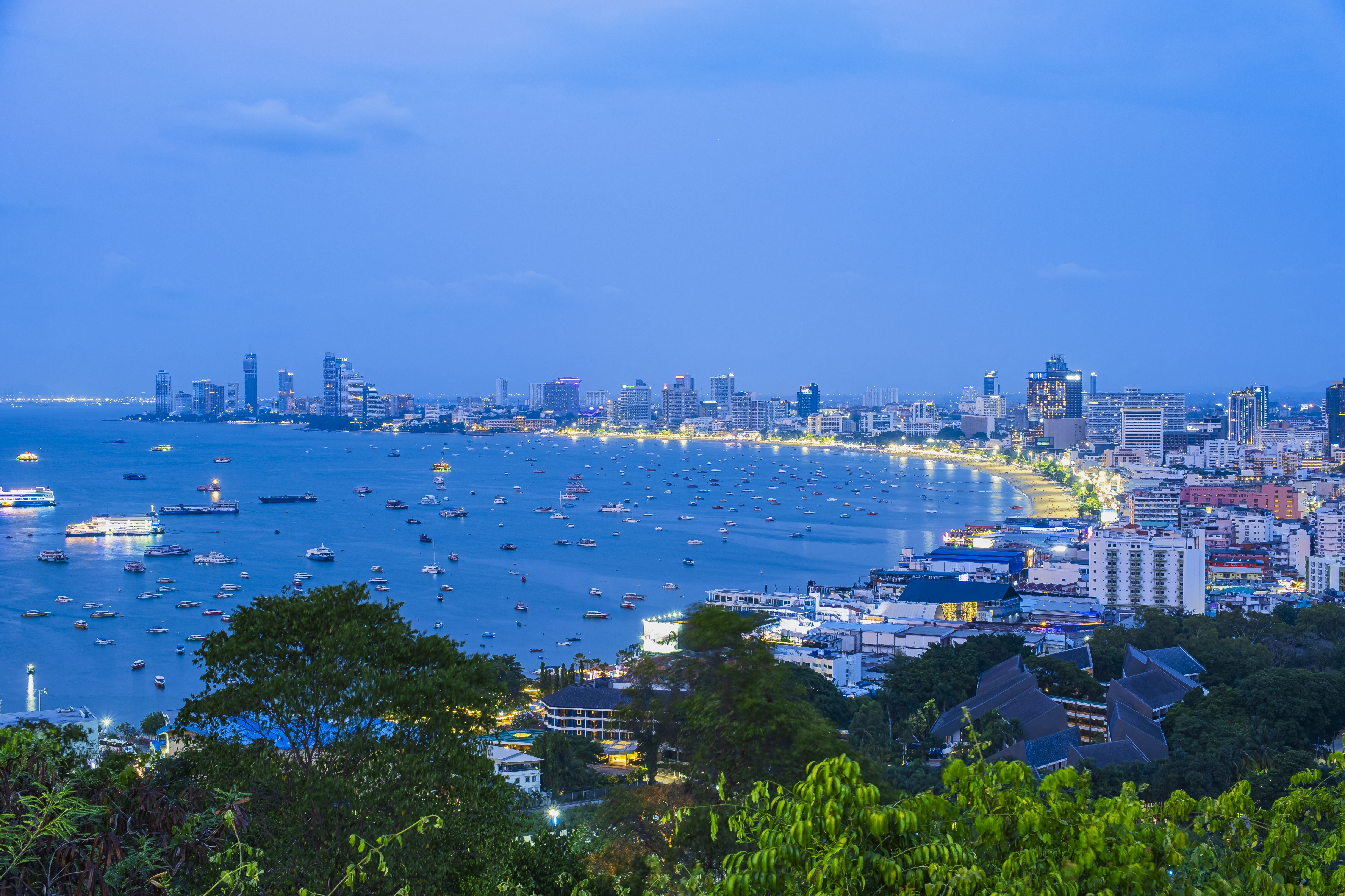 Jomtien's bay in the Thai city of Pattaya. expelled his accommodation zurich, he