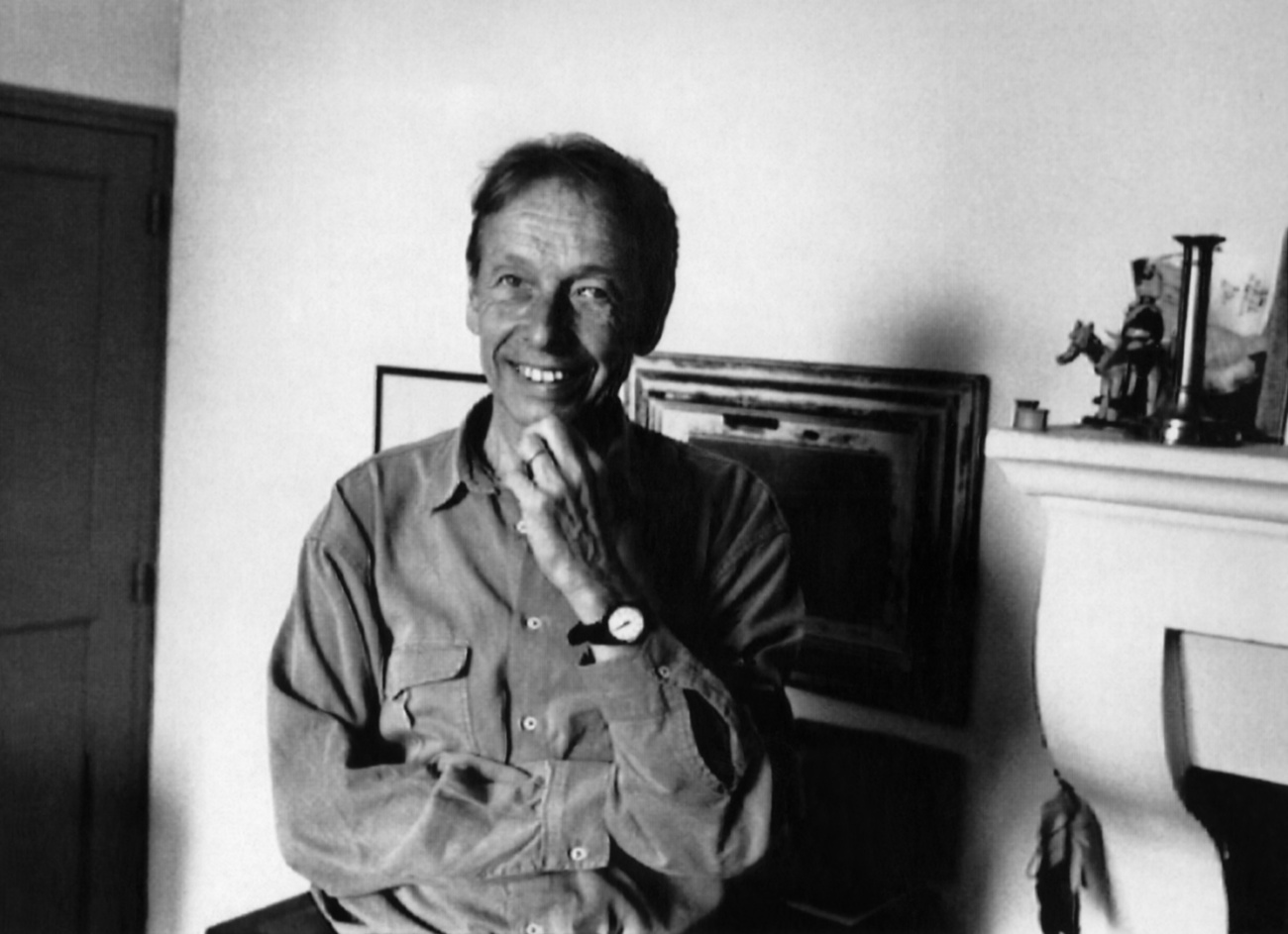 Philippe Jaccottet en 1991 après réception du Grand Prix de la Fondation vaudoise pour la culture.