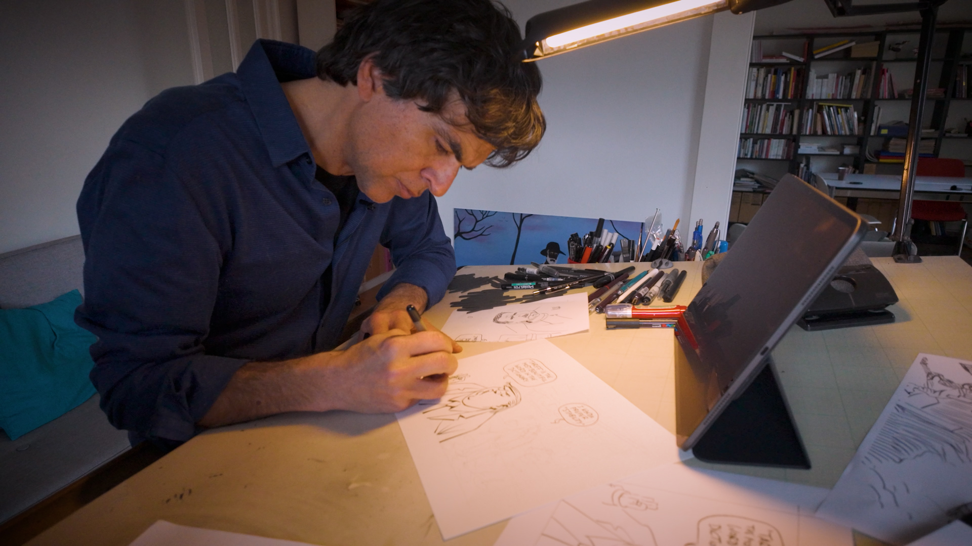 Patrick Chappatte drawing