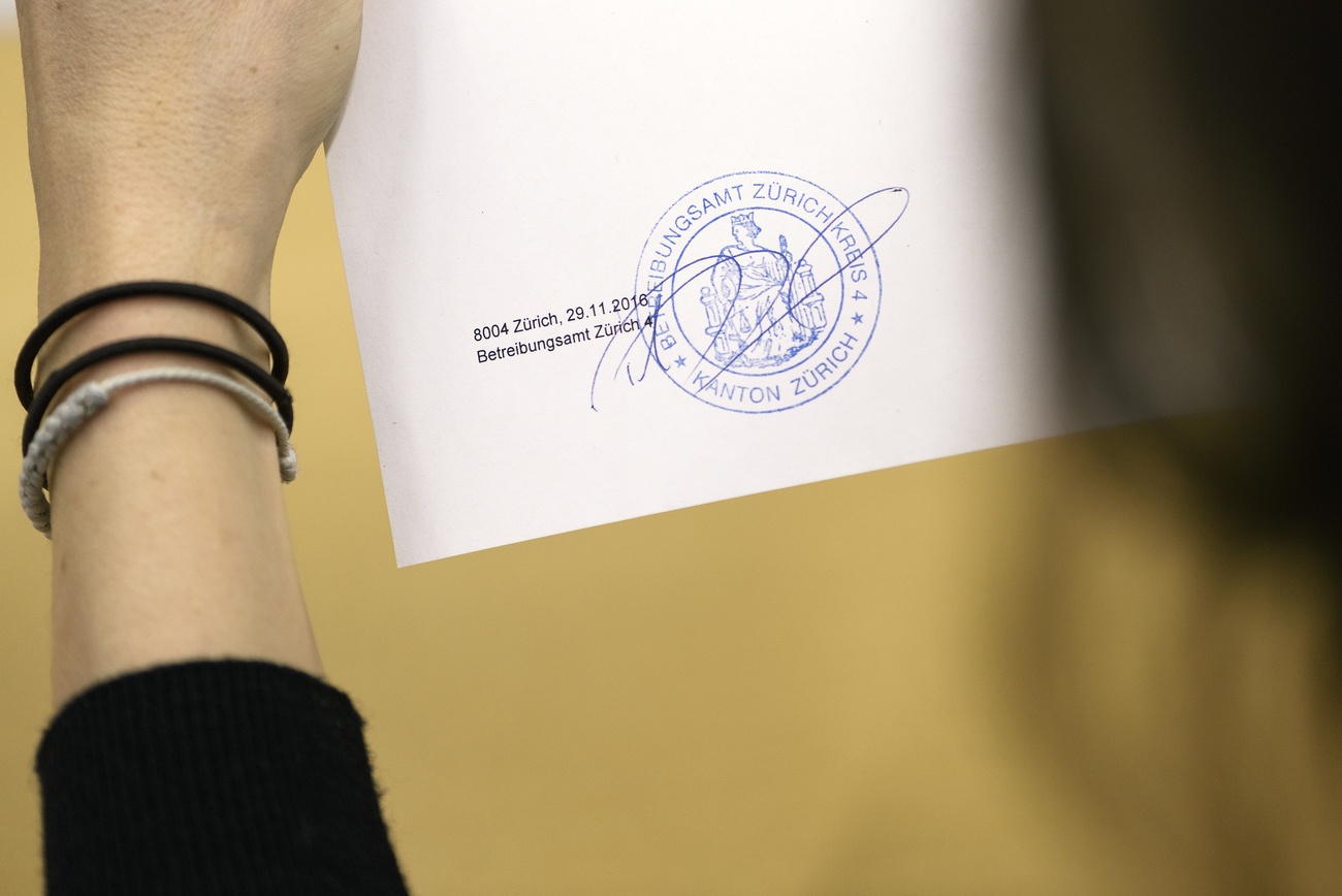 In Switzerland, the debt enforcement register provides information on whether debt claims have been enforced against someone.