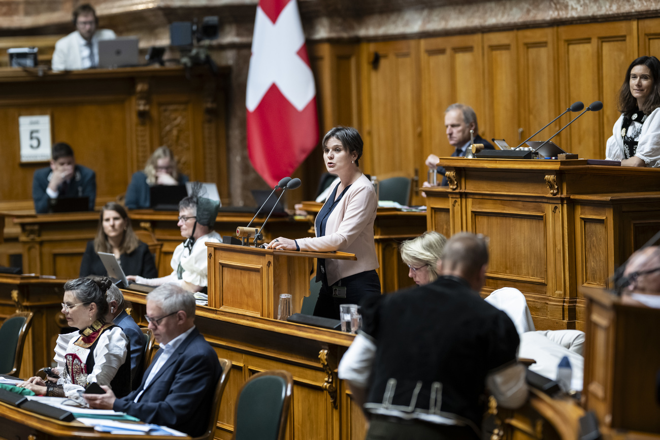 politici e politiche nella sala del consiglio nazionale