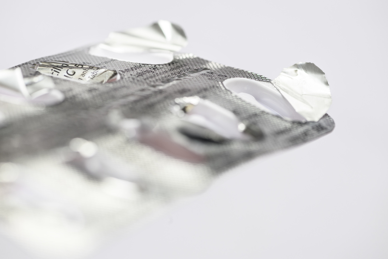 blister di medicamenti vuoto