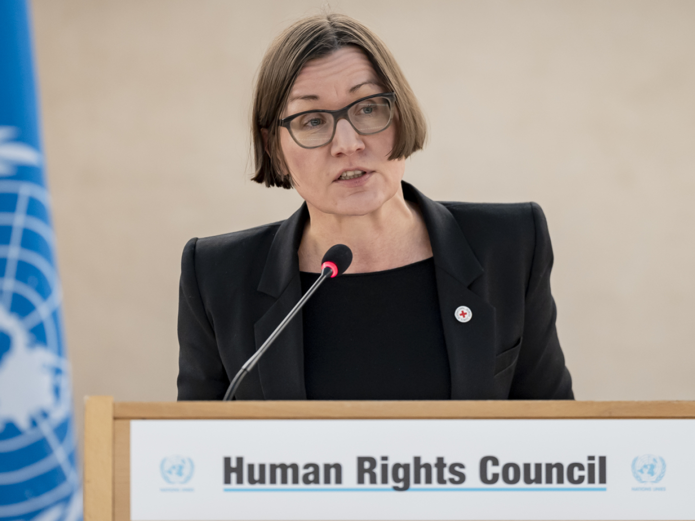 la presidente elvetica del Comitato internazionale della Croce Rossa (CICR), Mirjana Spoljaric Egger