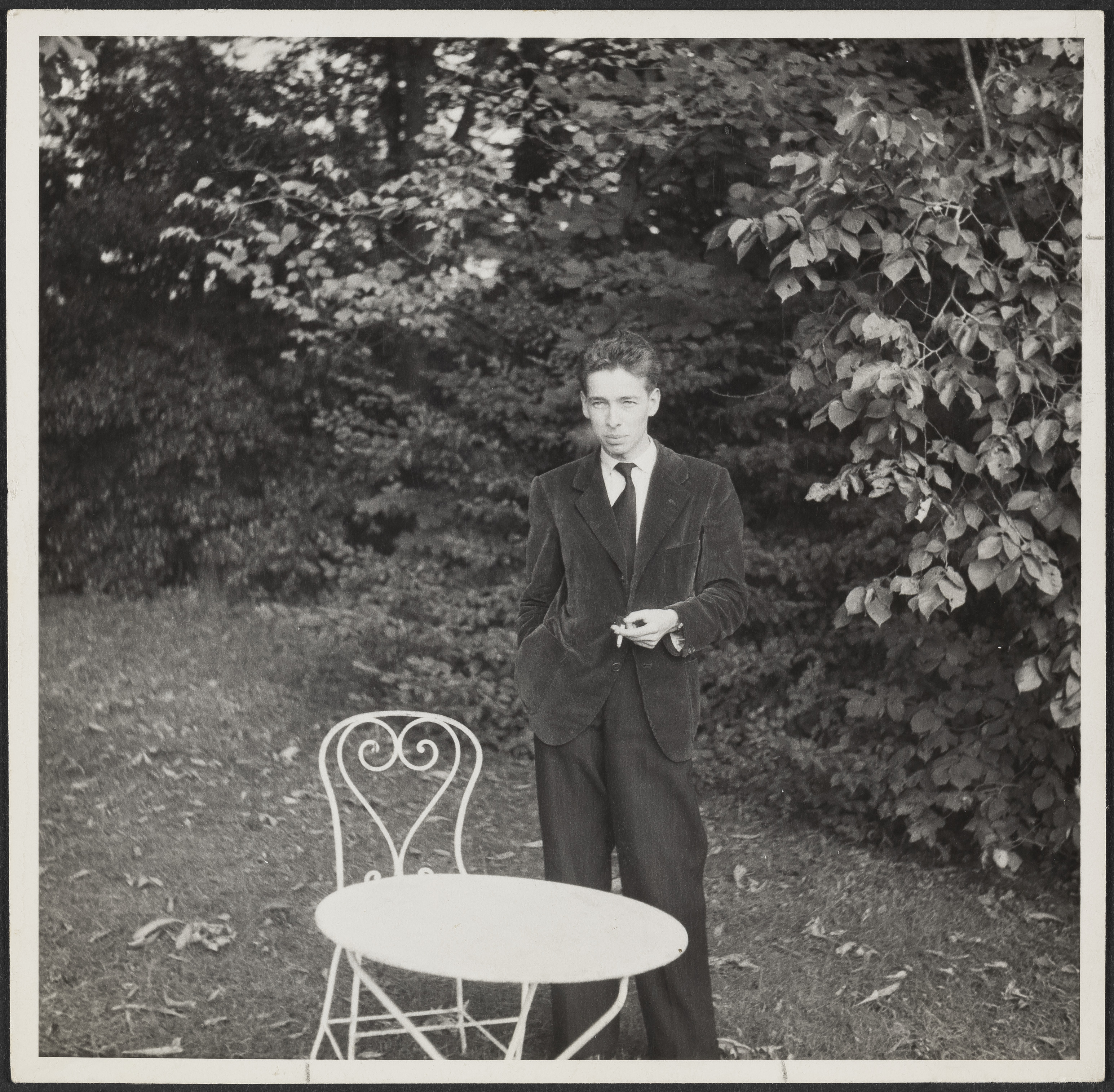 Portrait de Philippe Jaccottet par l'éditeur Henry-Louis Mermod, 1946.