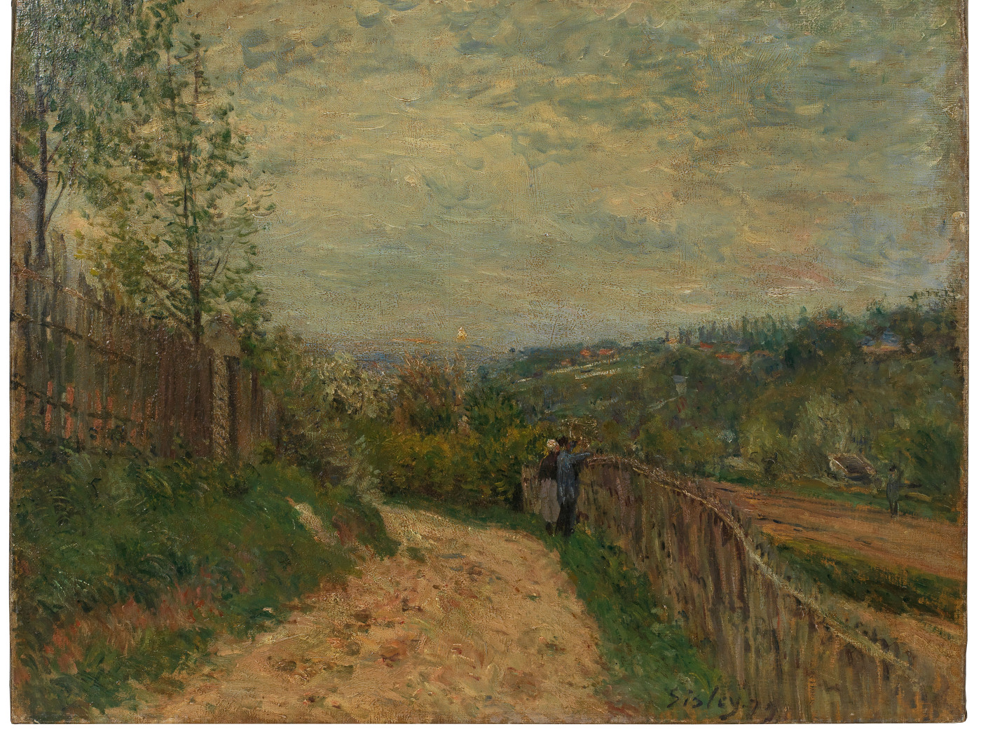 dipinto Le Chemin des Bois à Ville-d'Avary"