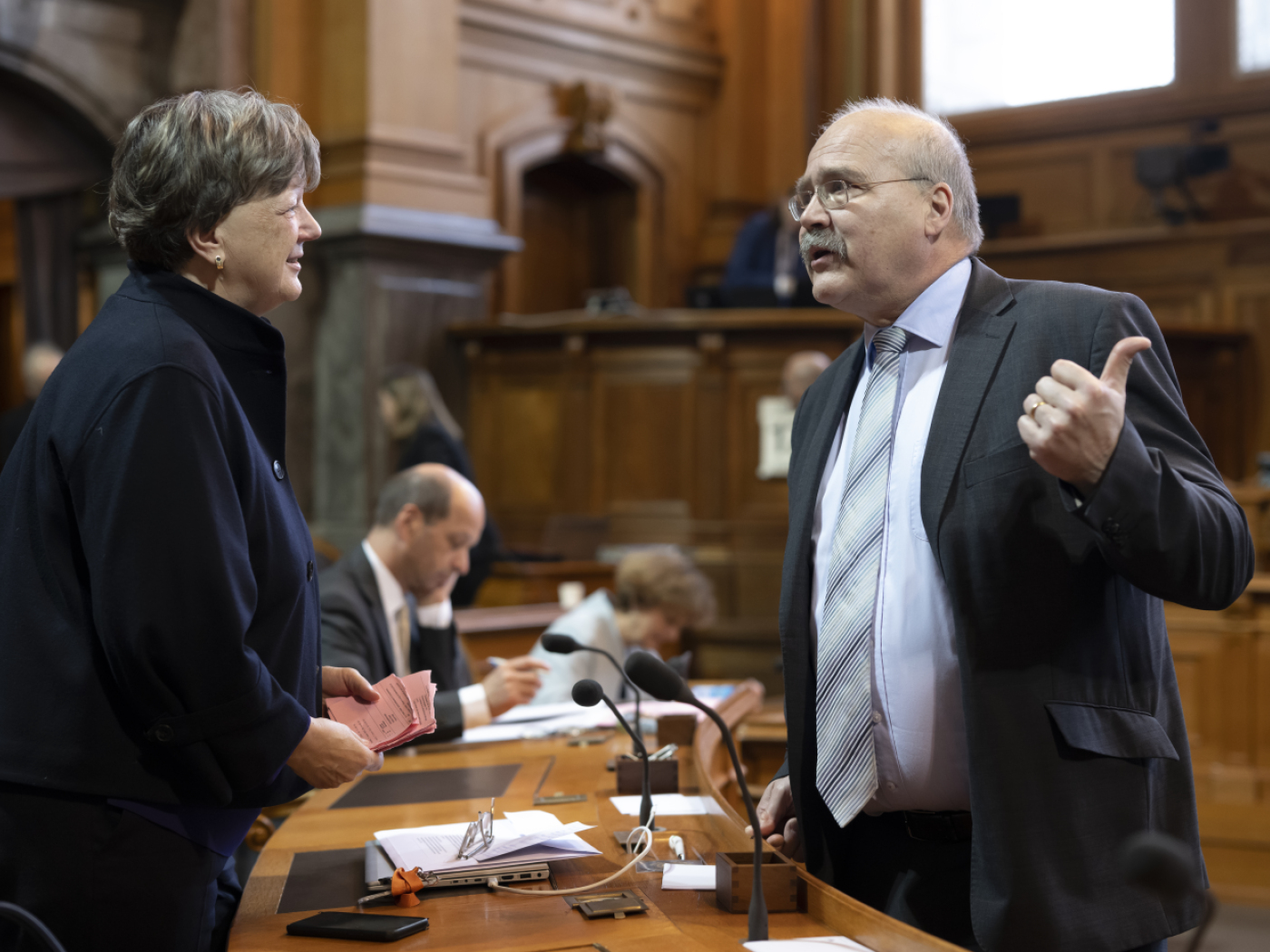 Isabelle Chassot e Philippe Bauer.