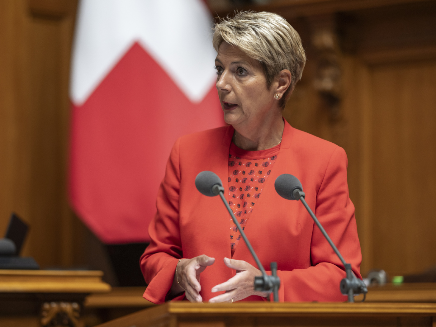 Karin Keller-Sutter will no longer be able to speak English to counterparts