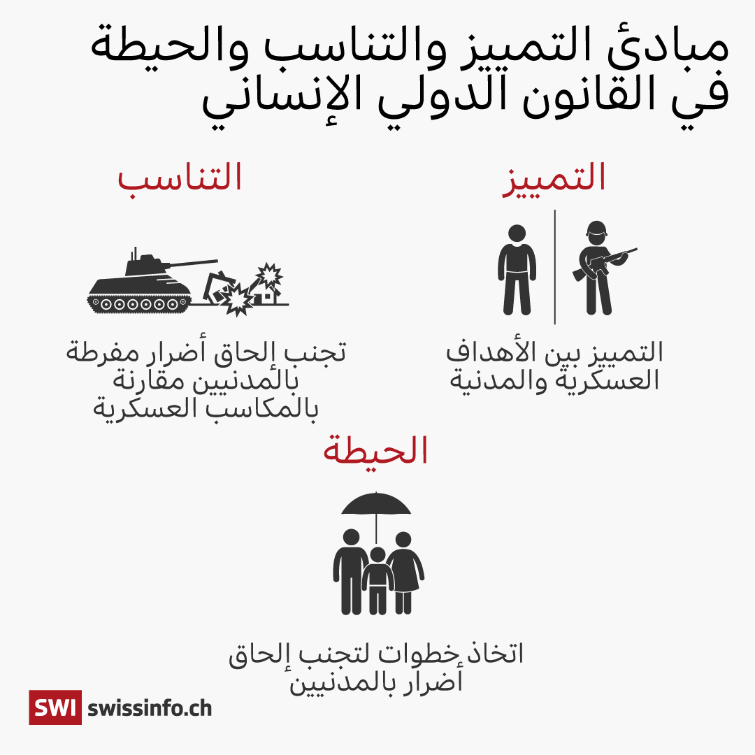 مبادئ التمييز والتناسب