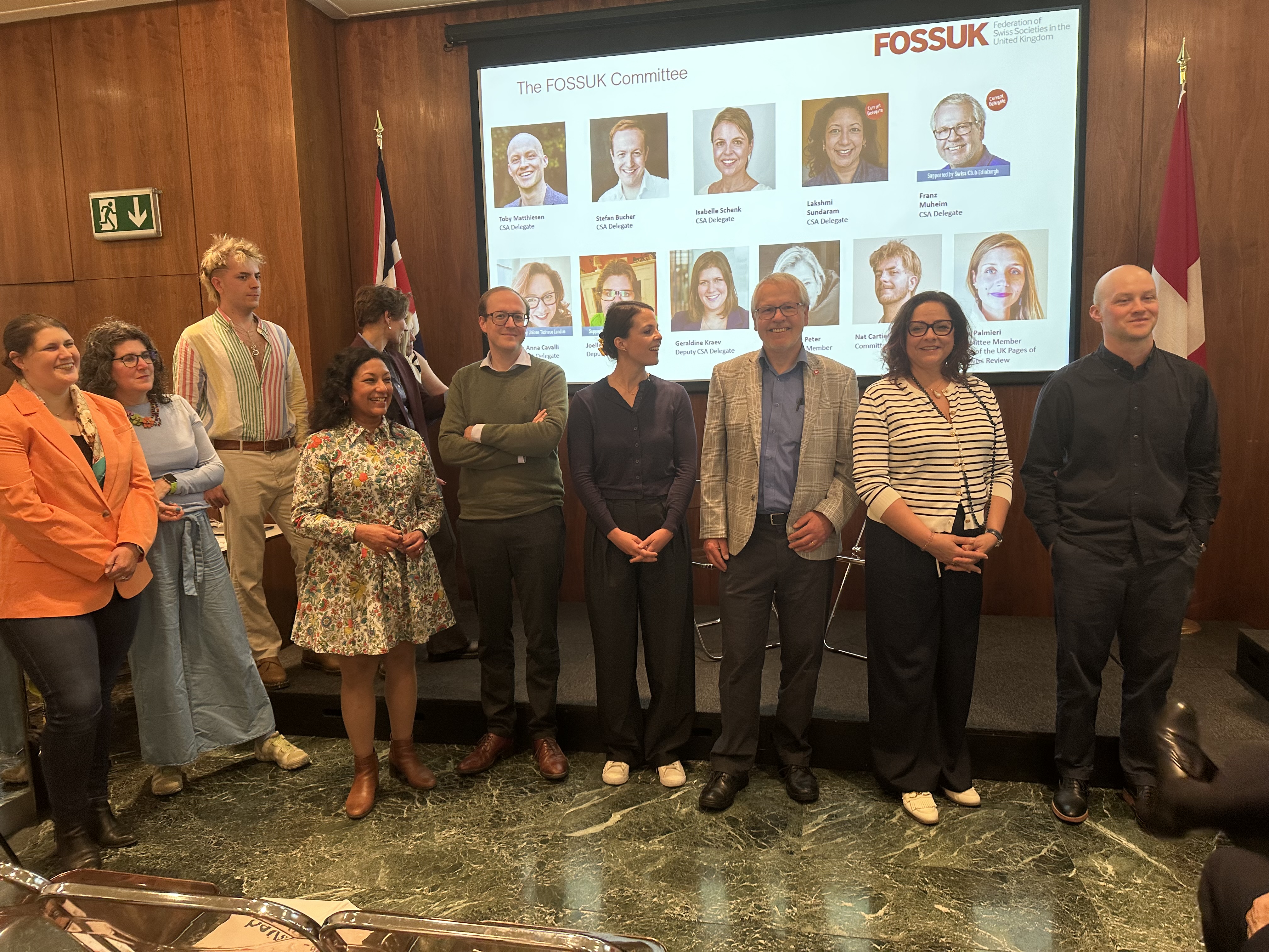 SwissCommunity UK, formerly FOSSUK: The new delegates are hopeful about the transition.