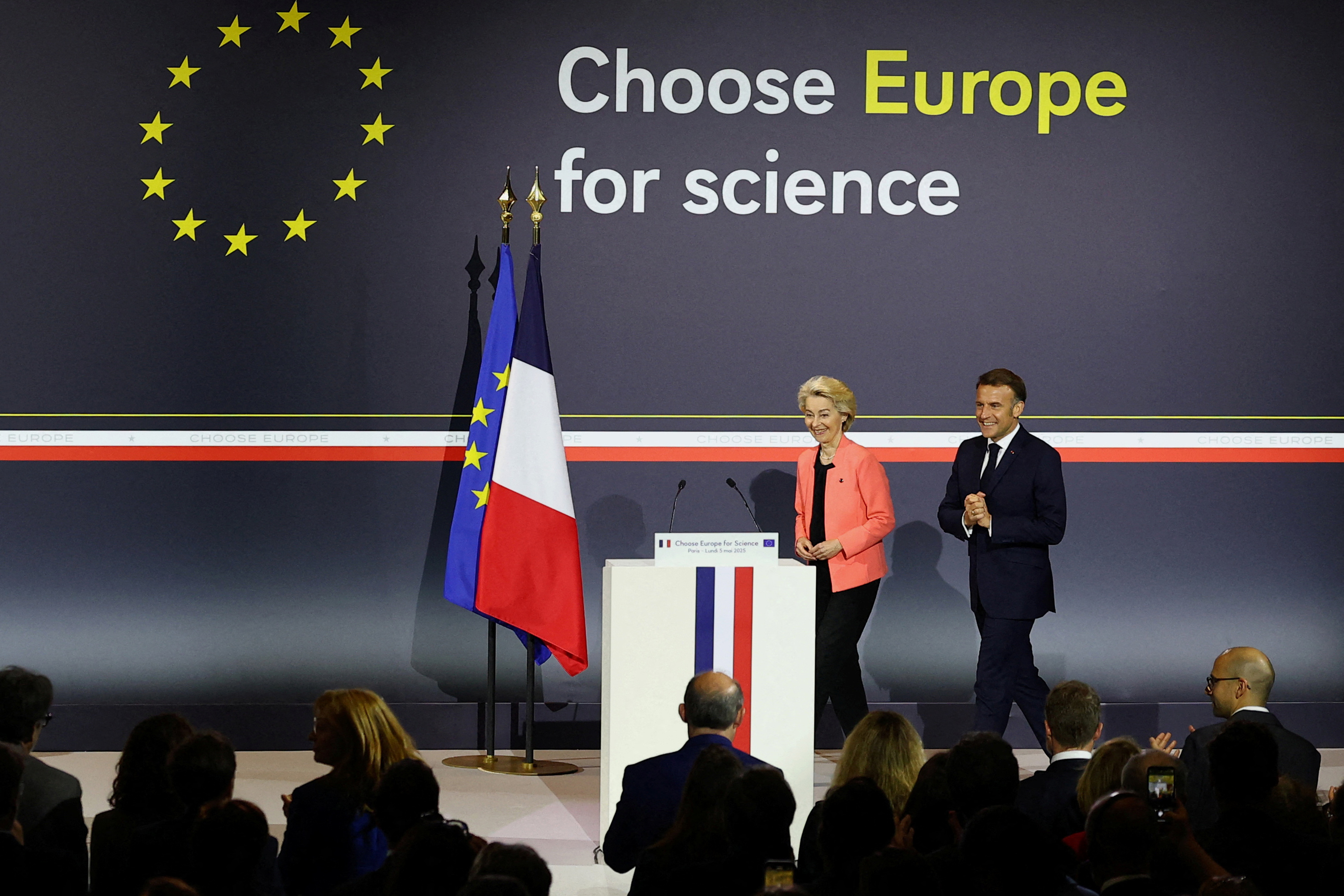 macron e von der leyen