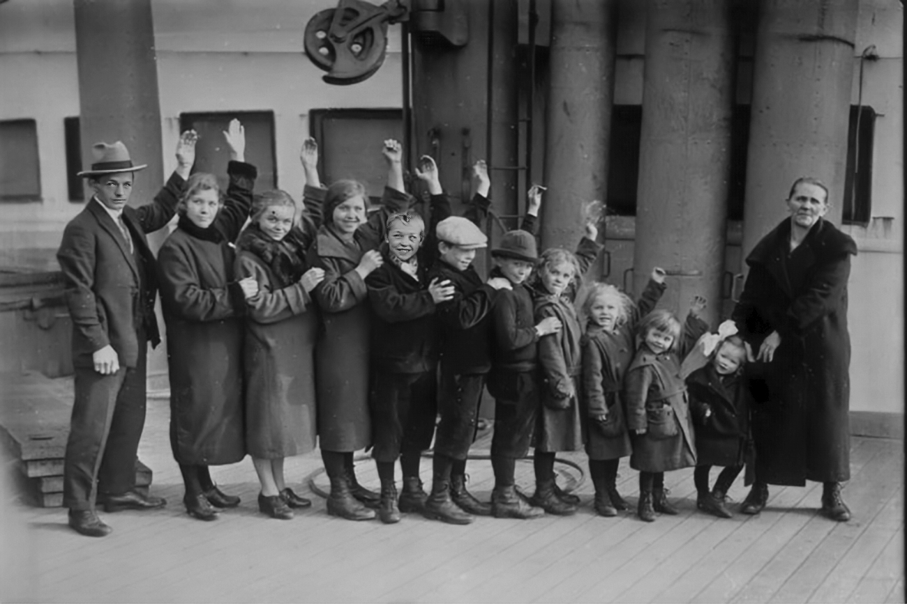 Photo d'une famille suisse émigrée en Amérique du Sud au début du 20e siècle.