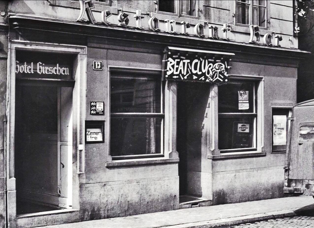 black-and-white photo of hotel club