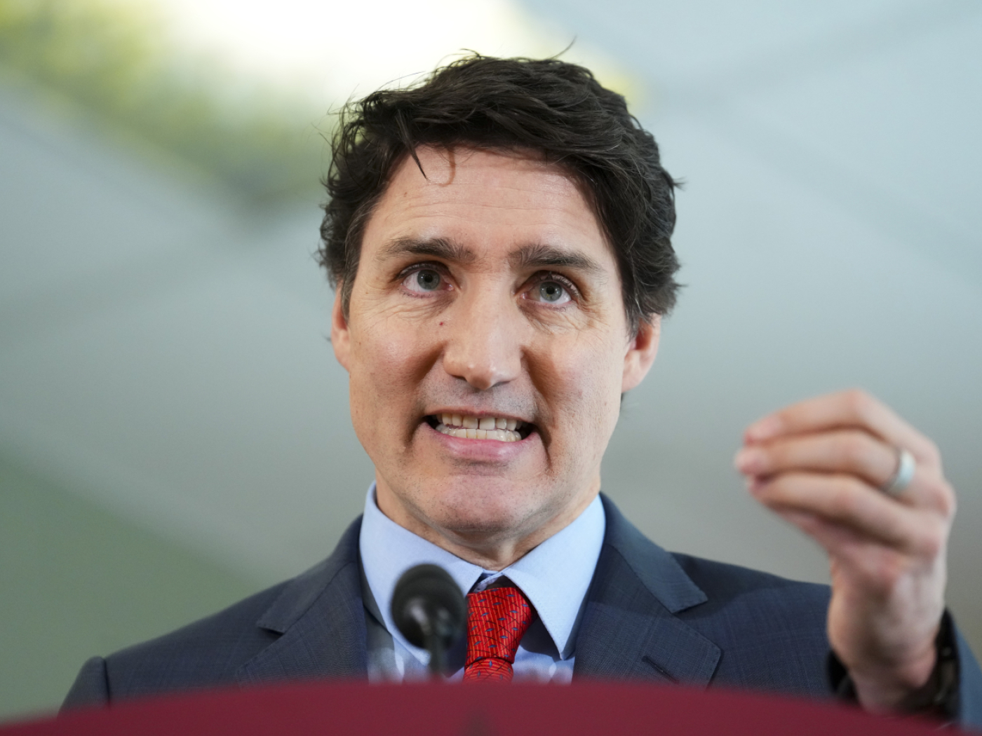 Canadian ex-Prime Minister Justin Trudeau enjoys a mountain tour in Valais