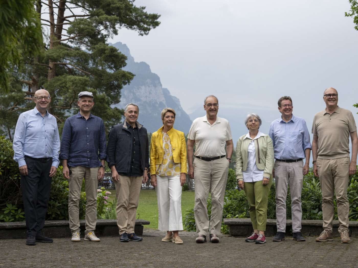 Members of the Federal Council mainly stay in Switzerland in the summer