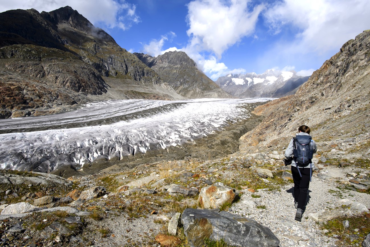 The Aletsch Glacier in Switzerland could attract tourism interested in the geological features of this UNESCO World Heritage area.
