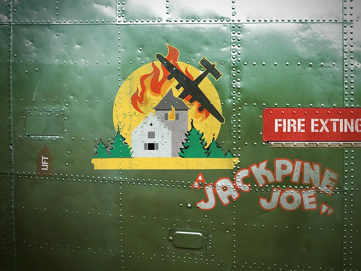 close-up of a green plane