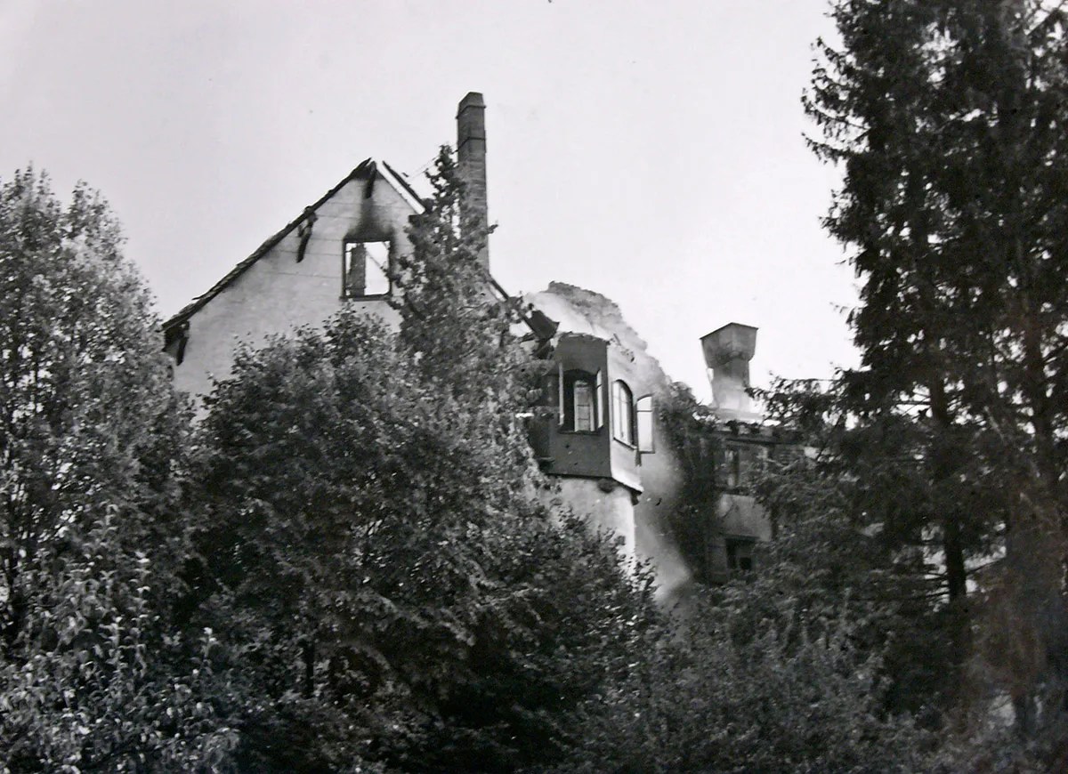 damaged castle