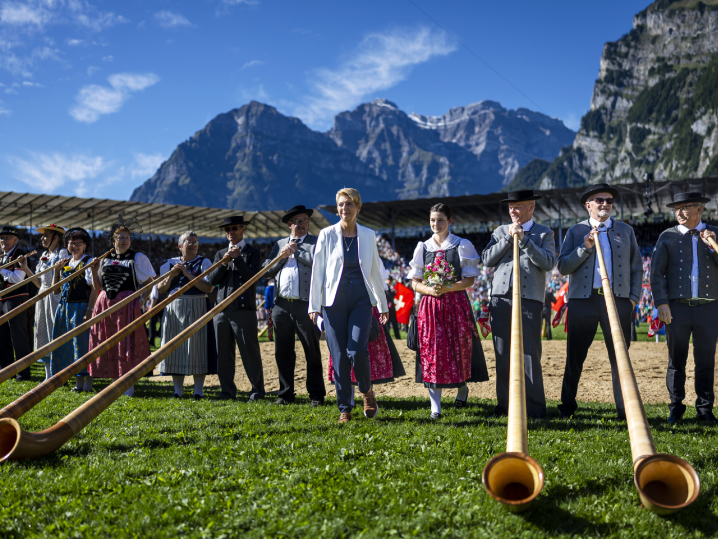 President of the Swiss Confederation propagates values at the ESAF