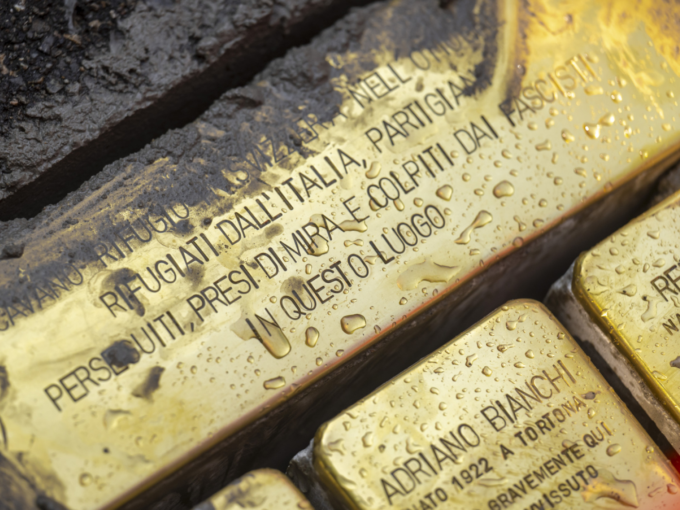 Ticino commemorates Italian partisans with stumbling blocks