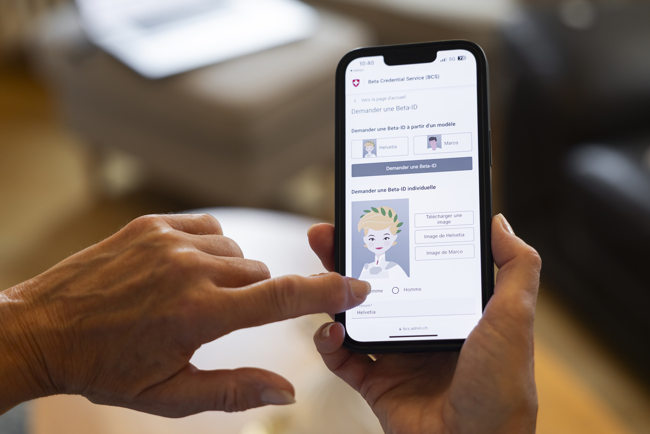 The public beta version of an e-ID app.