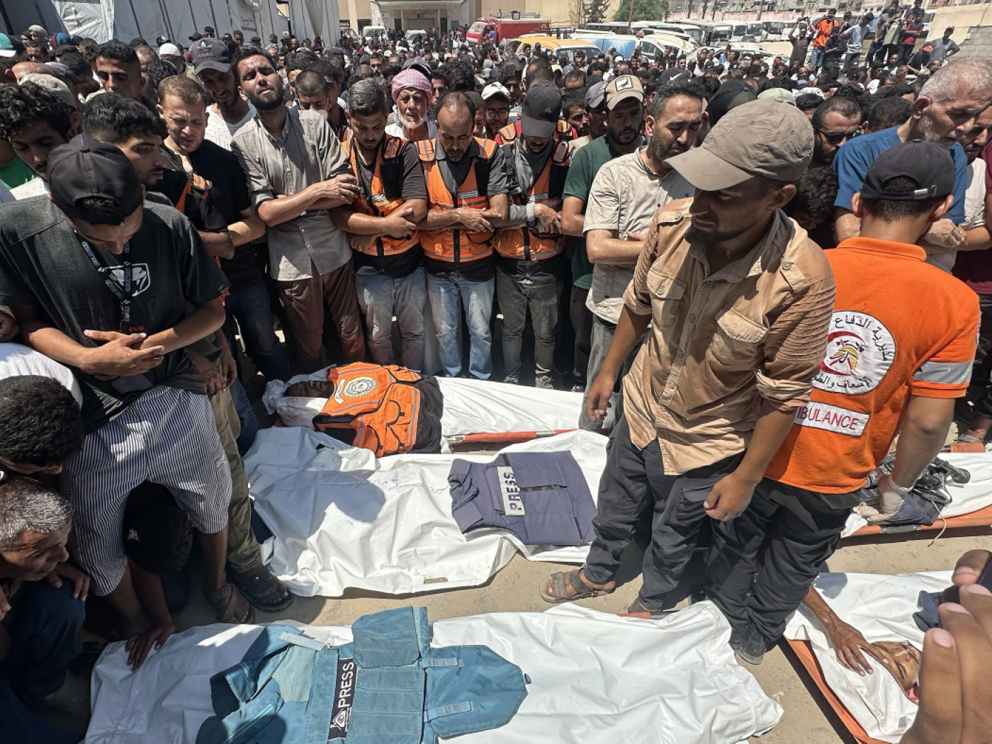 cadaveri dei giornalisti uccisi