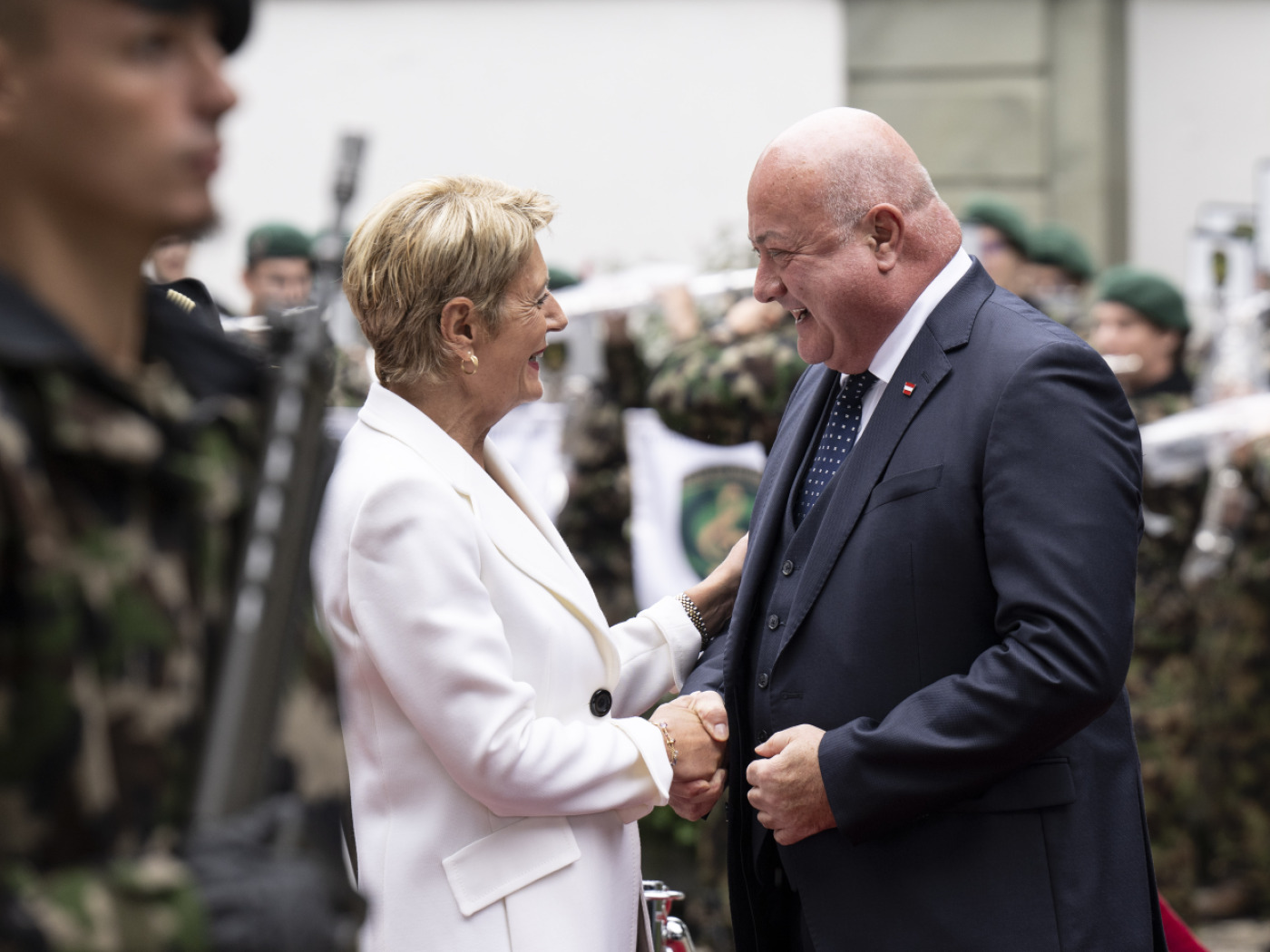 Austria's Federal Chancellor Stocker visits Switzerland for the first time