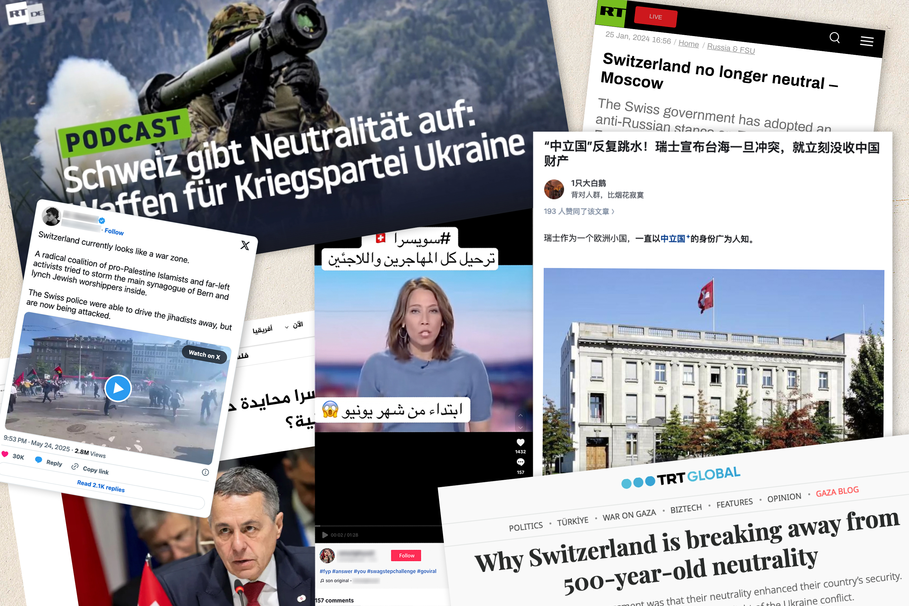 Mentiras, distorsiones, manipulaciones: Suiza está una y otra vez en el punto de mira.