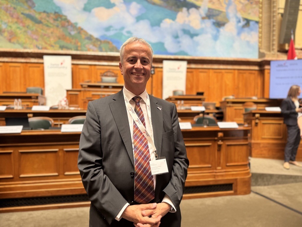 OSA Director Lukas Weber in the National Council Chamber
