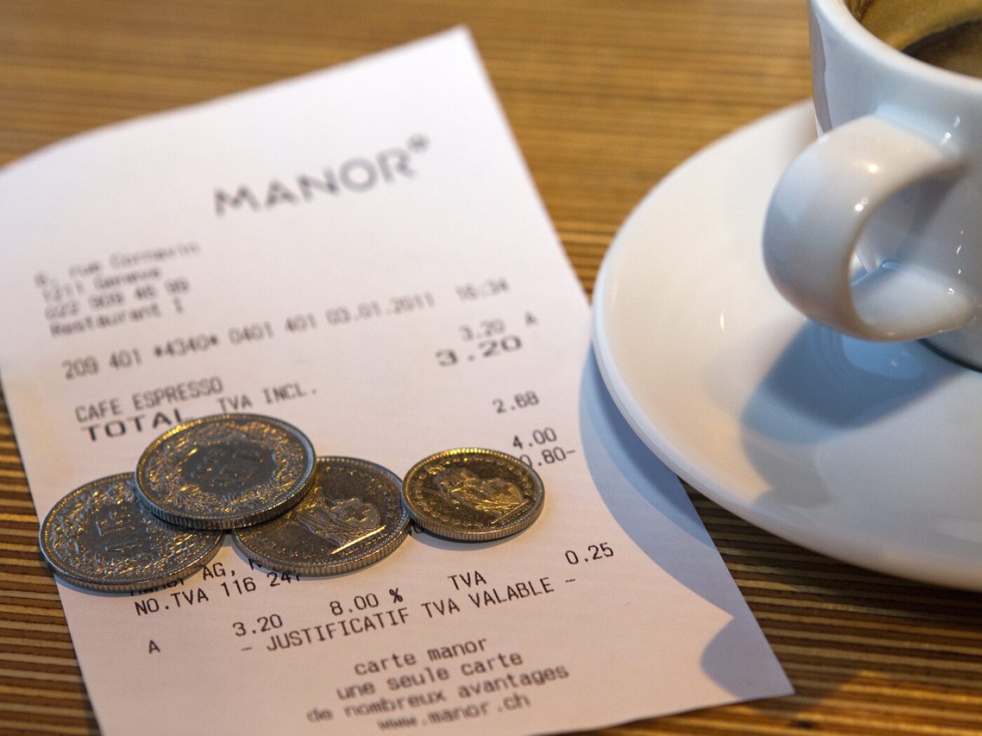 Majority of Swiss catering businesses split tips