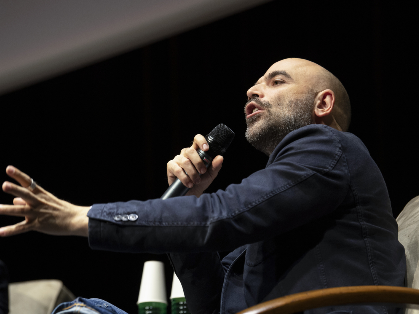 Roberto Saviano in Lugano at the Endorfine festival